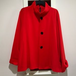 Red jacket blouse